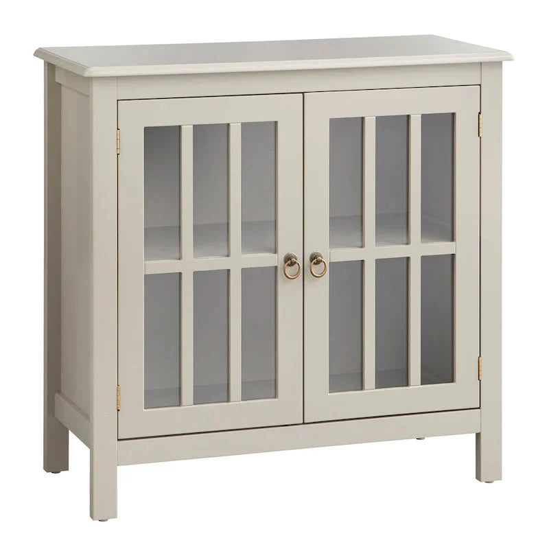Portland 2 - Door Glass Cabinet by Simple Living