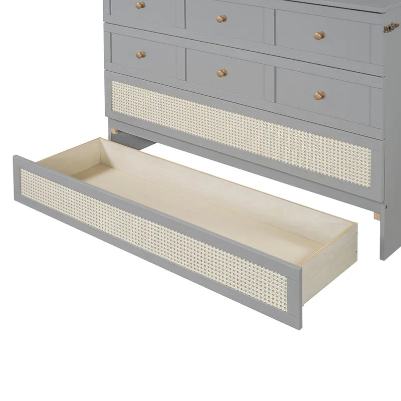 Nestfair Full - Size Murphy Bed with Spacious Drawers